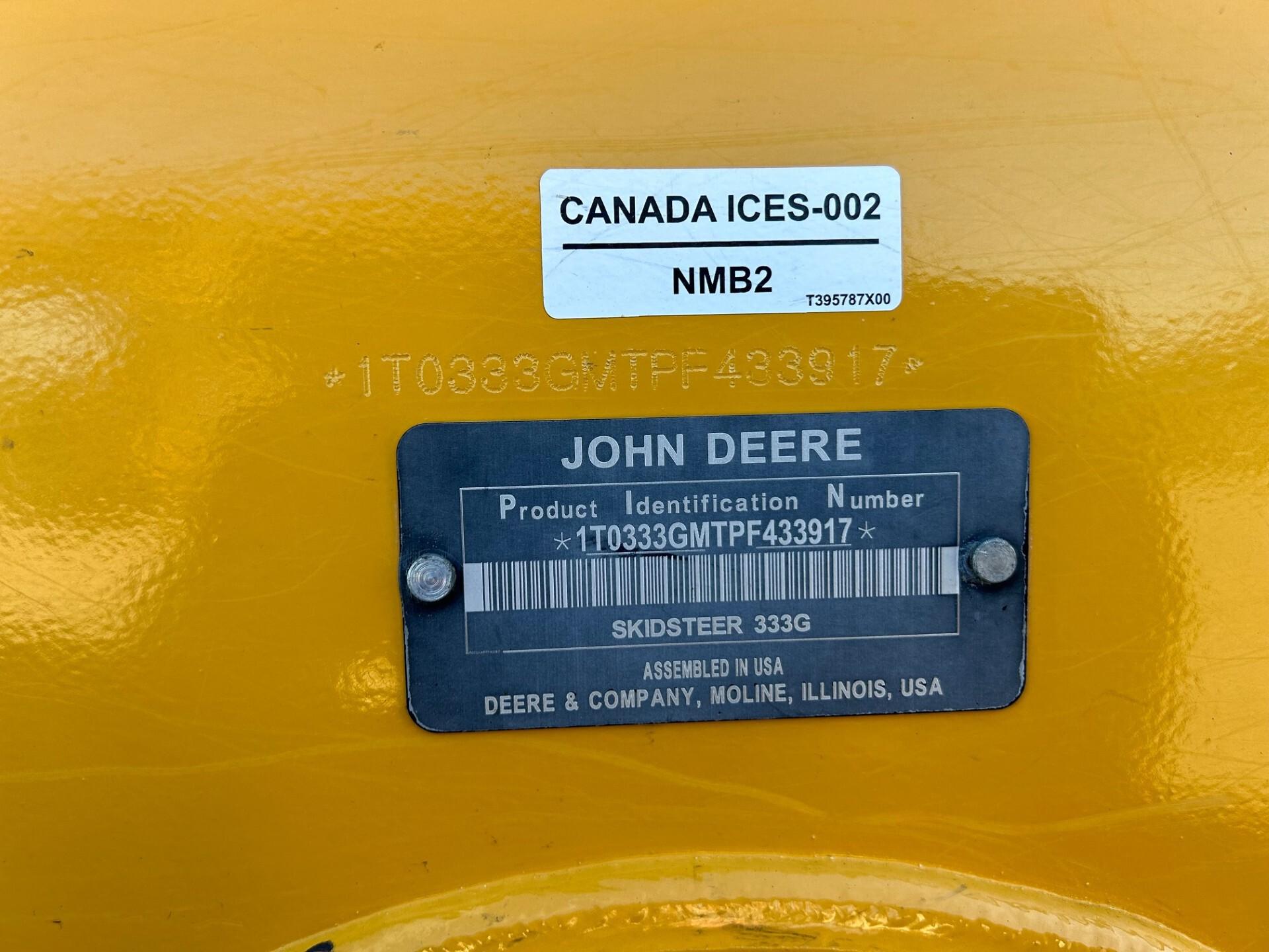 2022 John Deere 333G Image