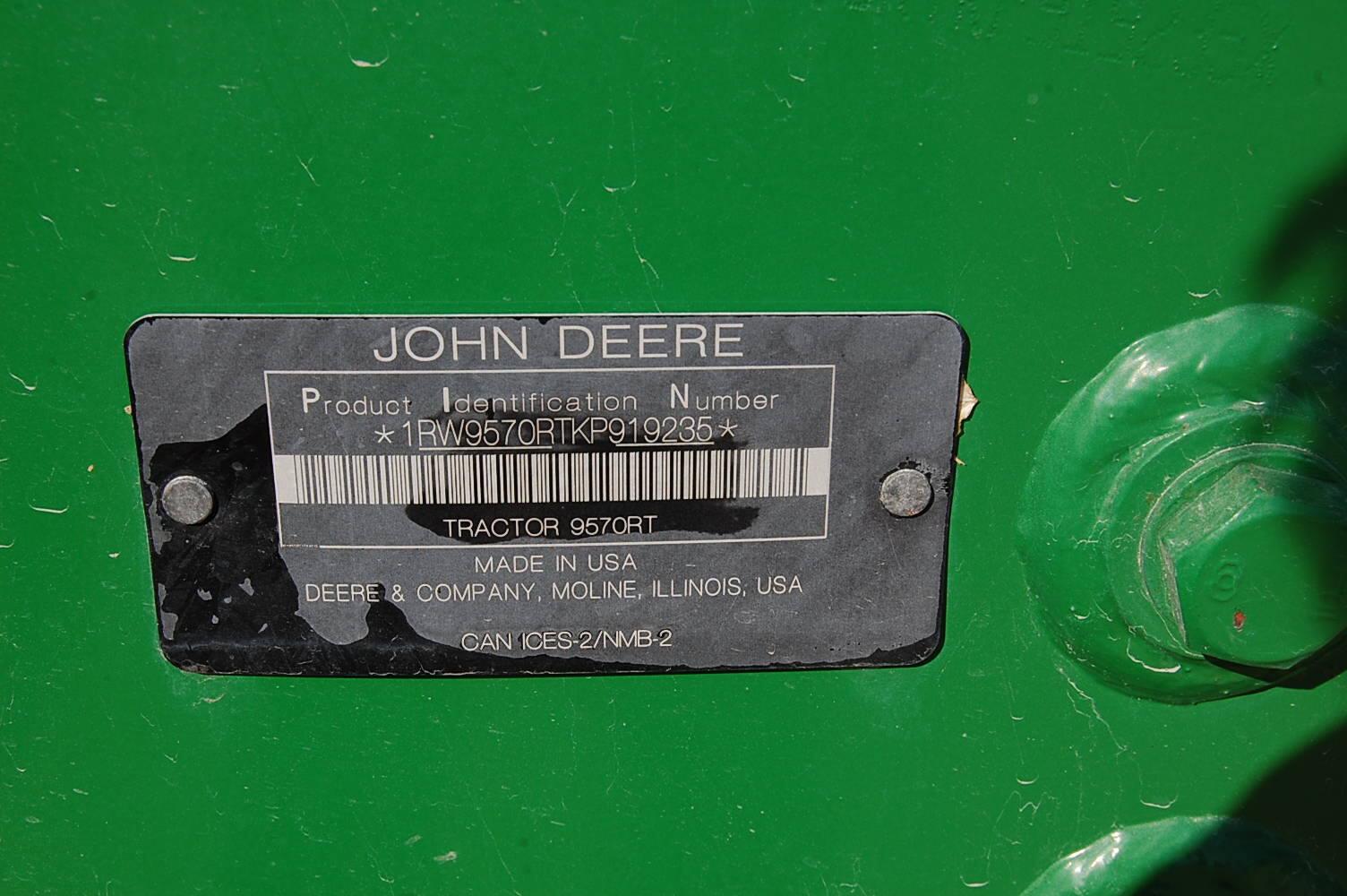 2019 John Deere 9570RT