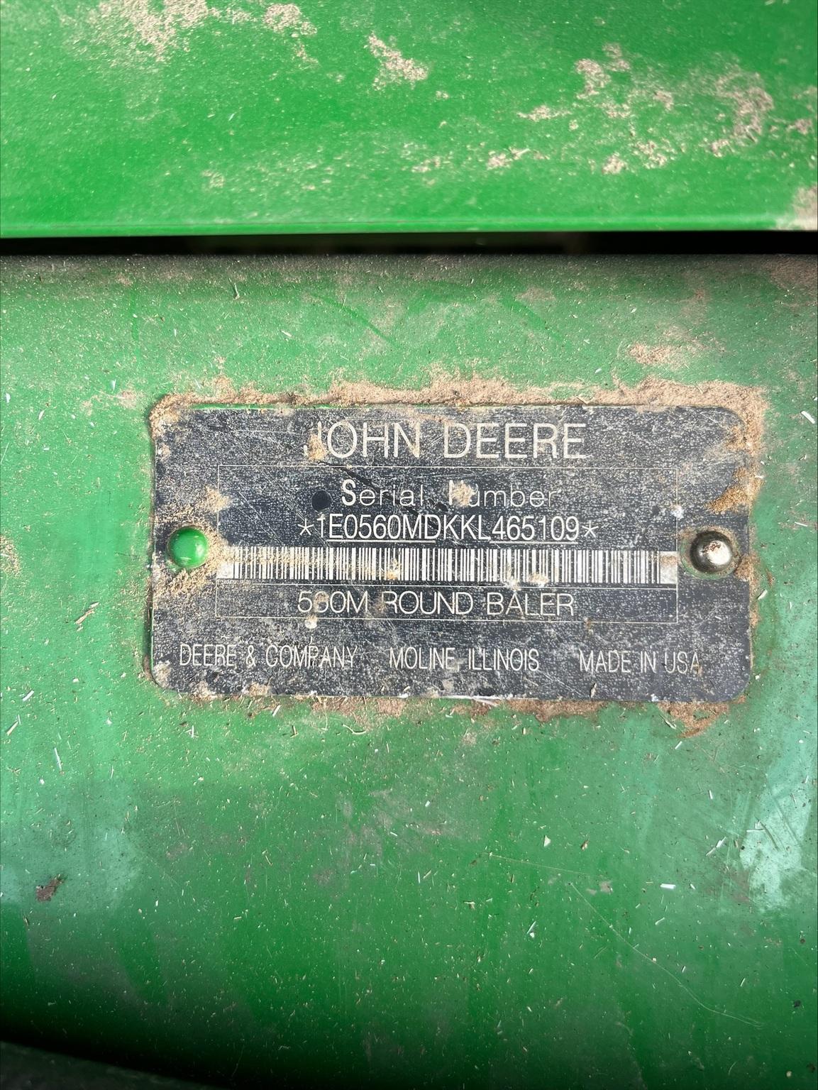 2019 John Deere 560M