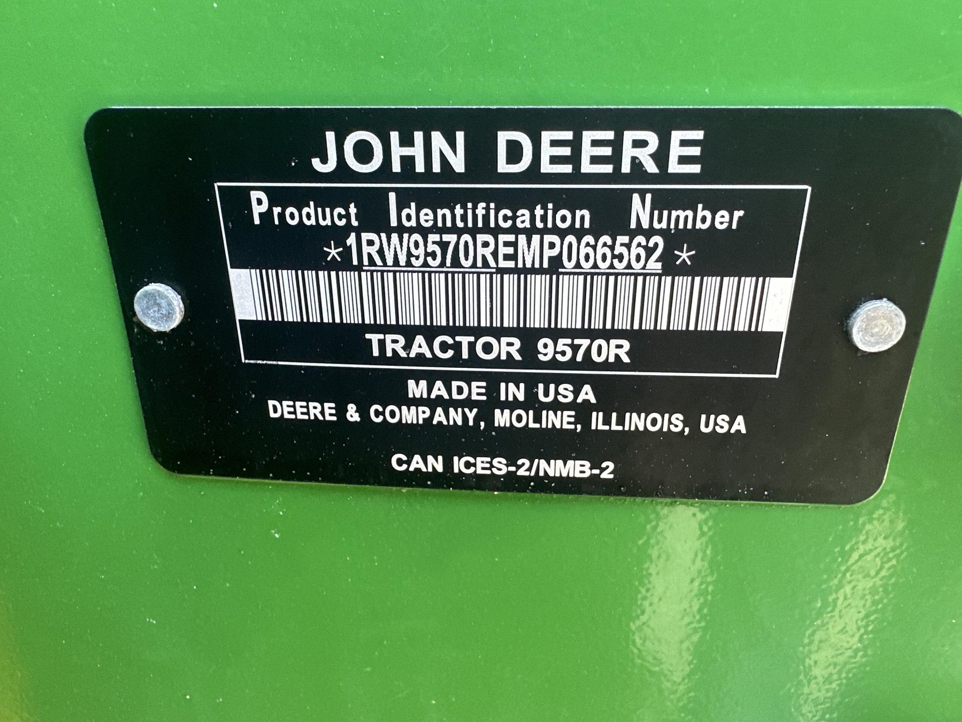 2021 John Deere 9570R