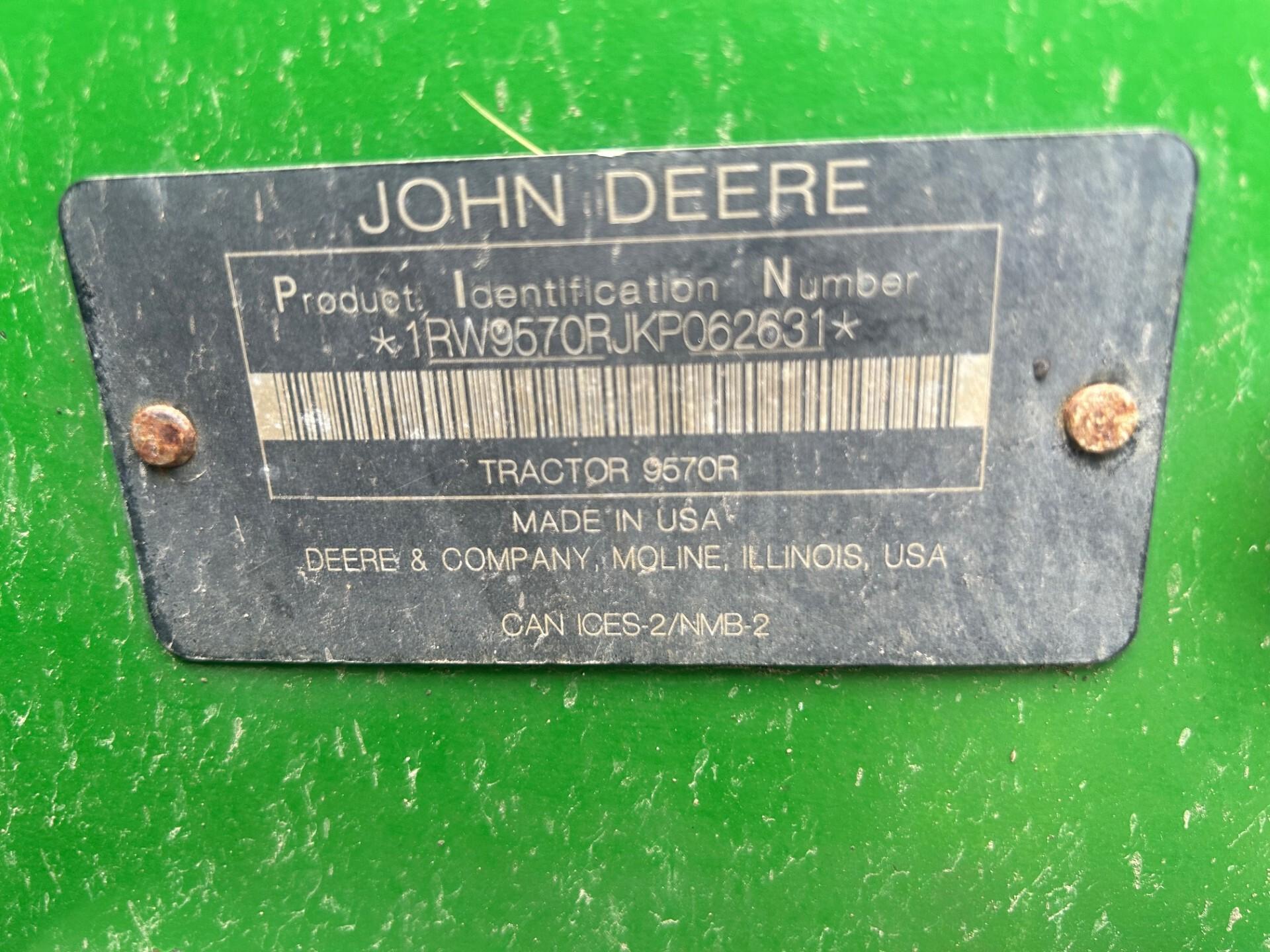 2019 John Deere 9570R