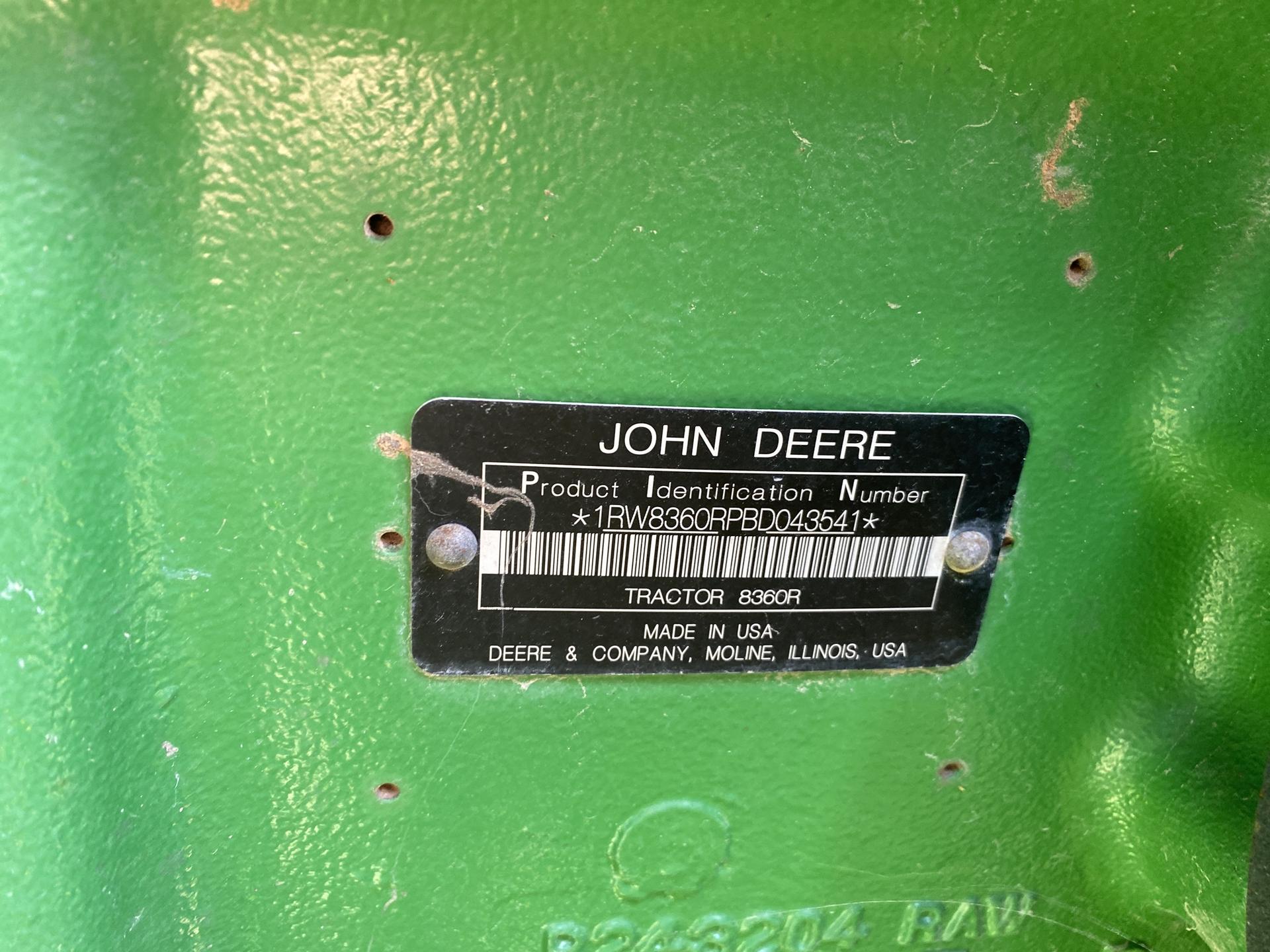 2011 John Deere 8360R