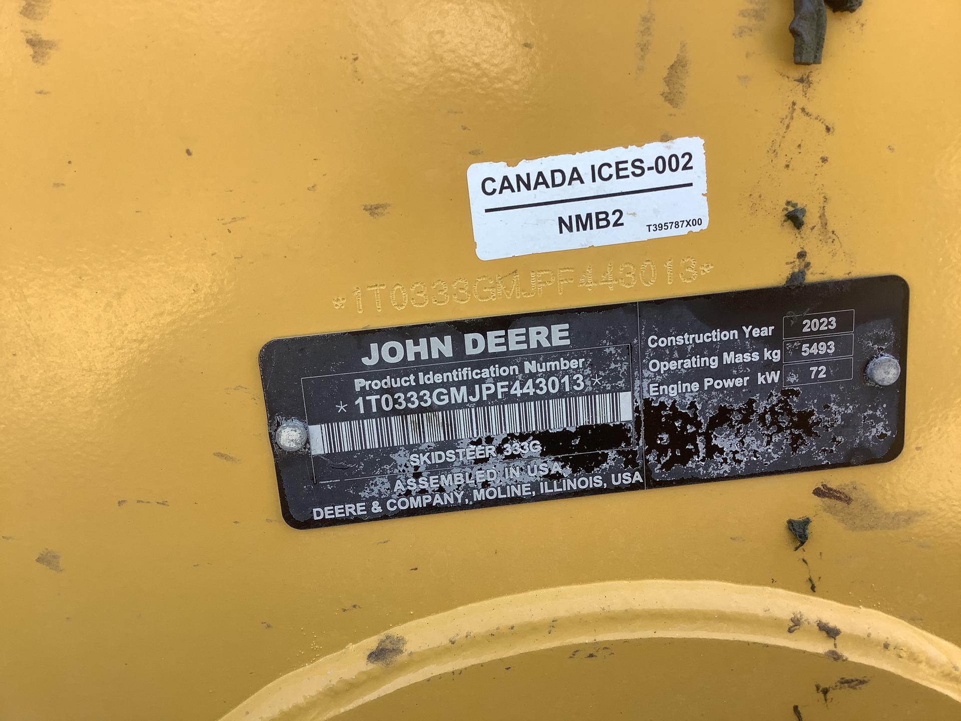 2023 John Deere 333G