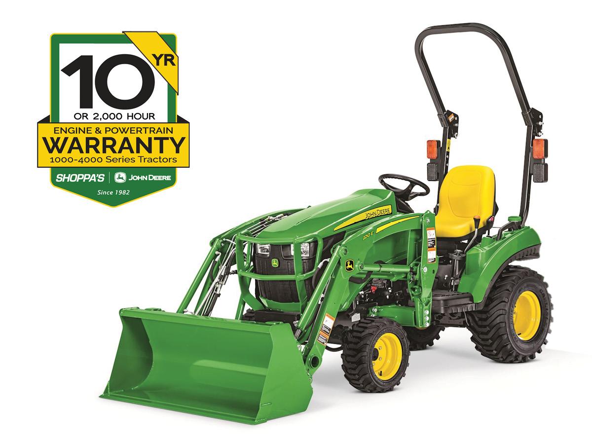 1023E SUB COMPACT TRACTOR WITH 120E LOADER – $199 MONTHLY