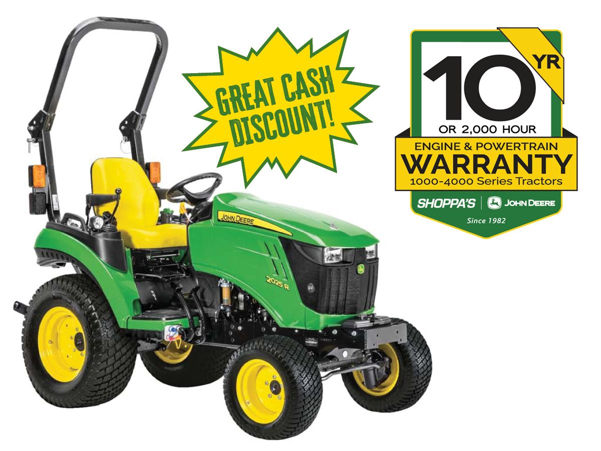 2025R SUB-COMPACT TRACTOR – $240 MONTHLY