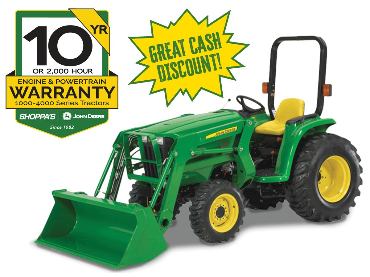 3032E COMPACT UTILITY TRACTOR W/300E LOADER – $352 MONTHLY