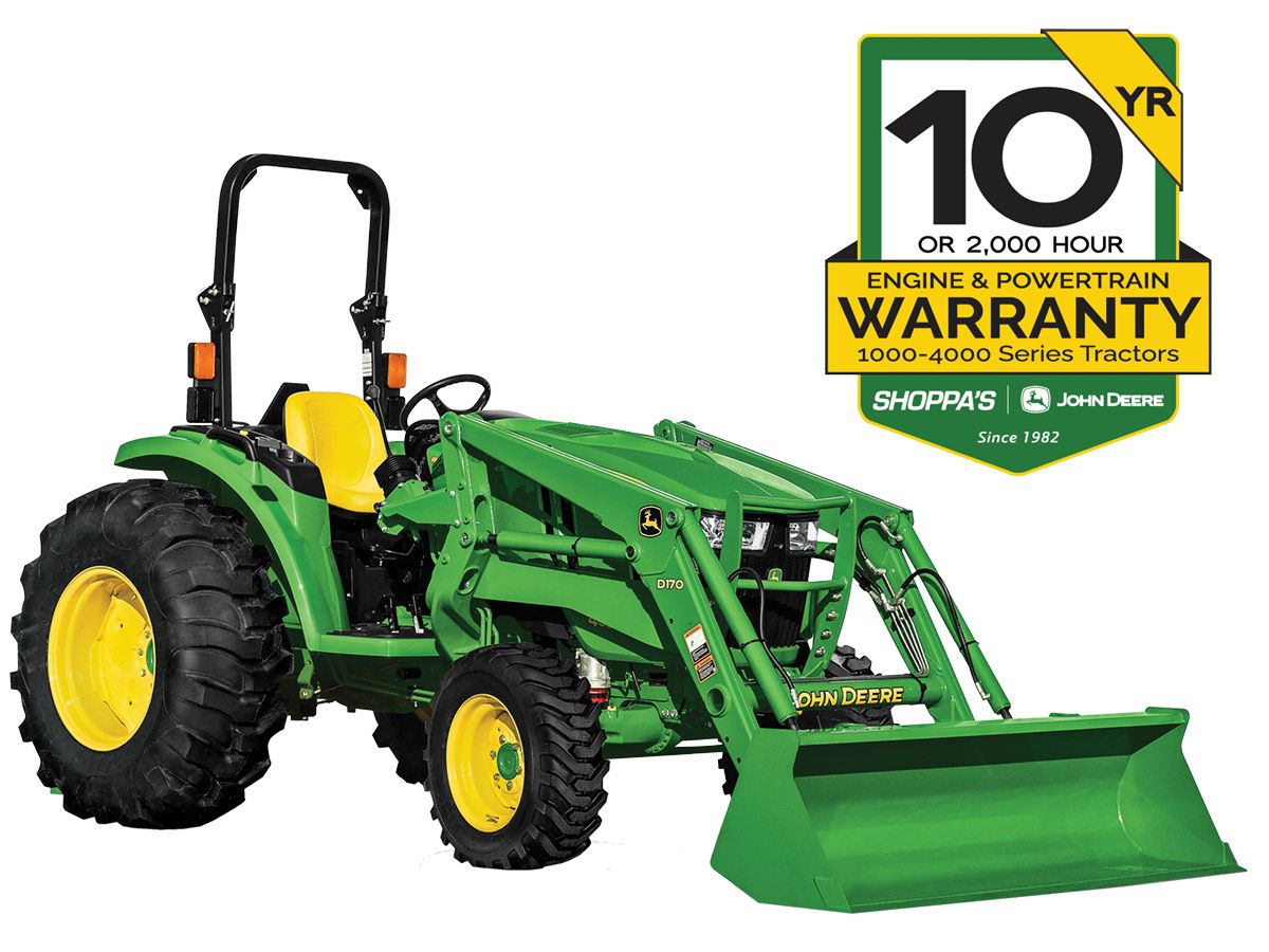 4044M COMPACT UTILITY TRACTOR WITH 400E LOADER – $444 MONTHLY