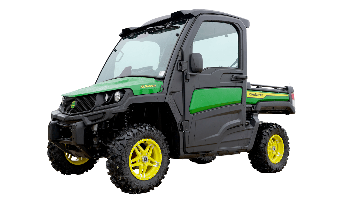 John Deere XUV 835M (2024 Model) – Green and Yellow – Cab $26,799 CASH SALE PRICE